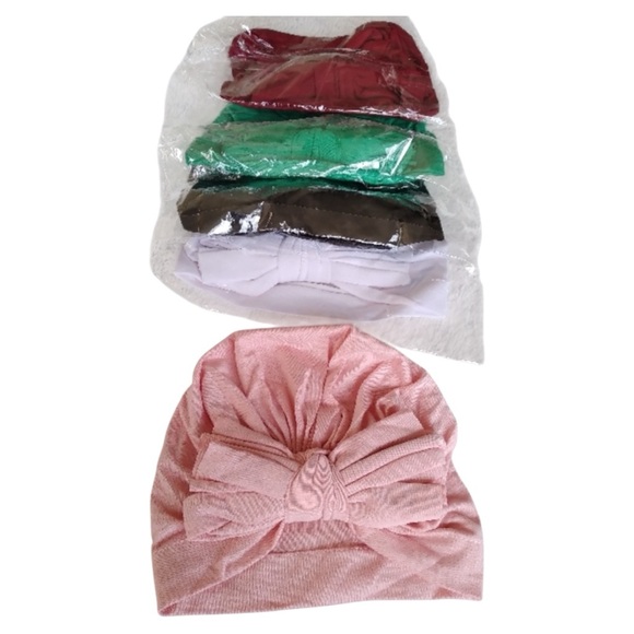 Other - Baby Bowknot Hat Cotton Beanie Hat  Cap Hair bundle
